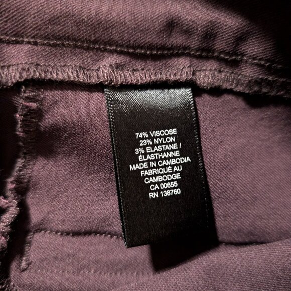 RW&CO city leggings ankle length pants purple size XS - Picture 6 of 12